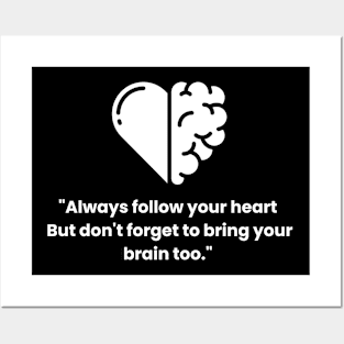 Heart and Brain Posters and Art